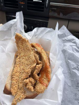 Fried catfish sandwich