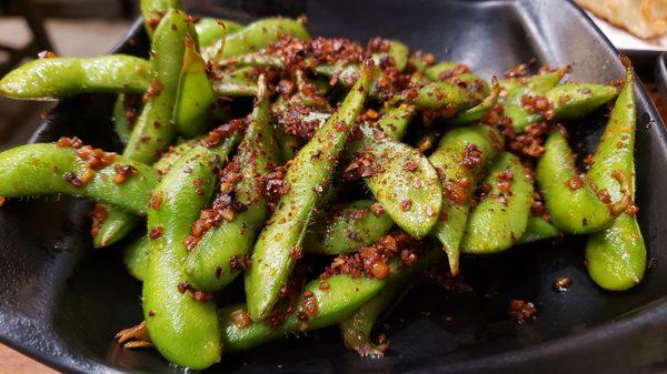 Garlic edamame