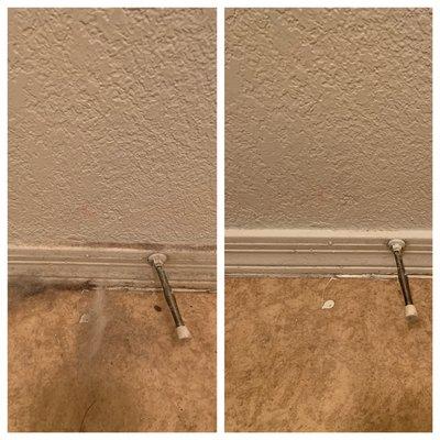 Let us clean ur baseboards.