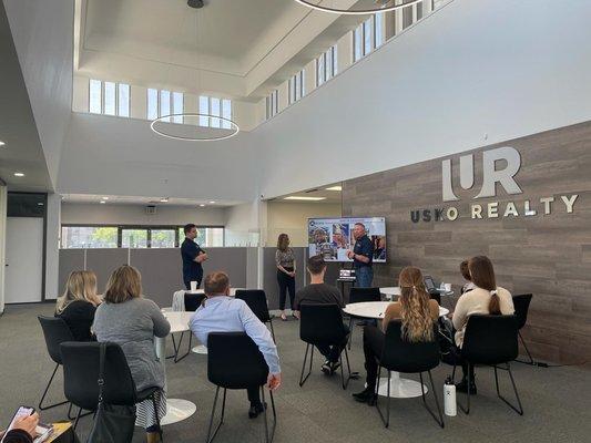 Presentation at the USKO Realty Office by North American Home Services!