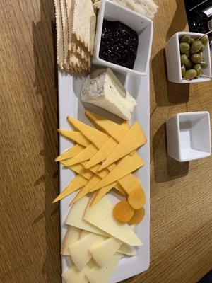 Cheese plate and olives