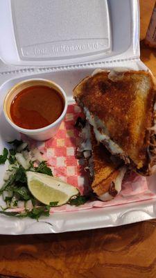 Birria grilled cheese