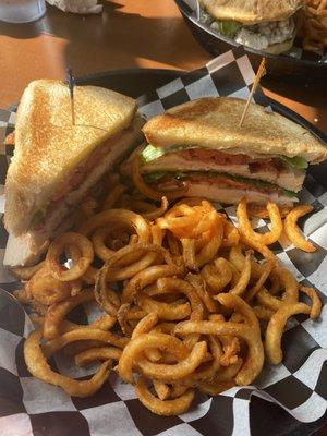 Turkey club w/fries