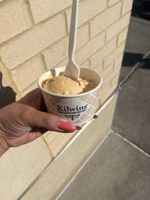 It's October so I had to try the pumpkin pie ice cream!