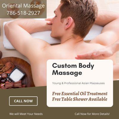 Oriental Massage
 10471 SW 40th St, Miami, FL 33165
 Call us at 786-518-2927