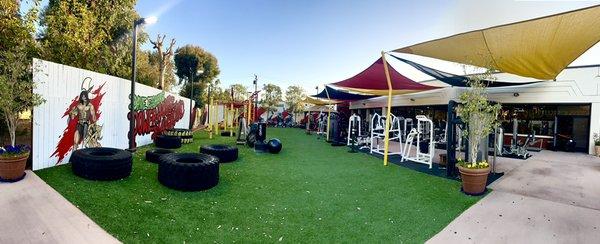 Outside playground at Dave Fisher's Powerhouse Gym