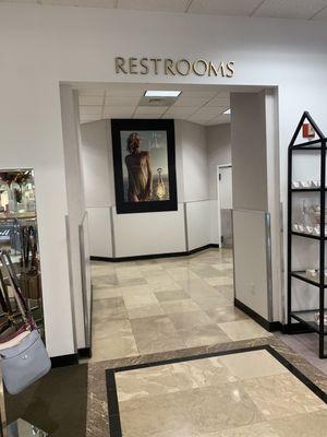 Dillard's women's restroom sign first floor daytona beach fl 1:30 pm November 5 2023