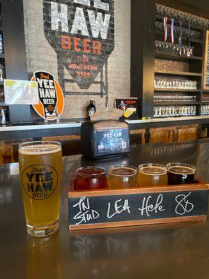 Looking for something cool? Try a flight or a pint @ YEE HAW BEER CO    The finest hospitality in the south and damn good beer