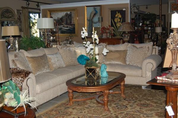 Marge Carson Sectional Sofa www.elitefurnituregallery.com