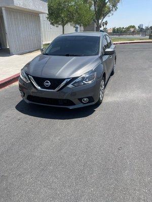 My Nissan Sentra with the ceramic window tint.