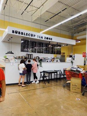 The store front INSIDE the supermarket