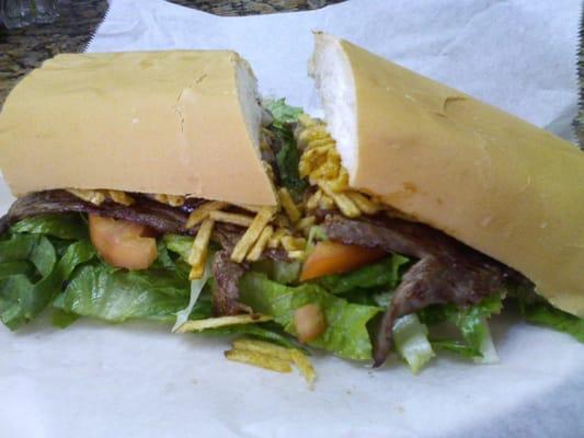 Pan con Bistec