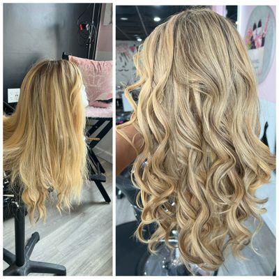 Balayage with 22inch Hair extensions