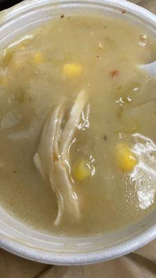 Green chili chicken chowder