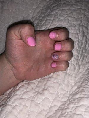 Gel polish done by Troy Nails & Spa