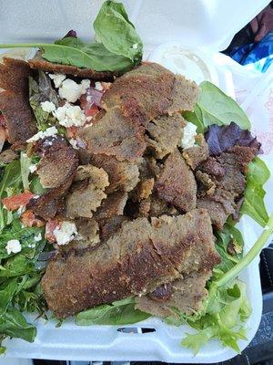 Greek Salad with gyro