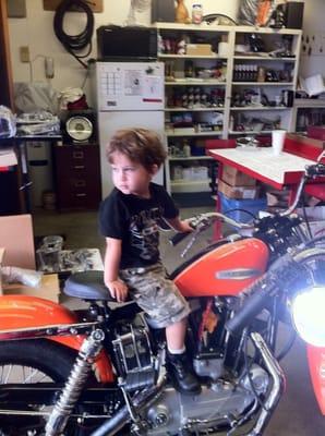 This is Axle... The next generation mechanic, it in the family bloodline!