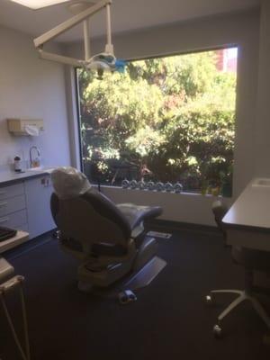 Dental chair with a view! Relaxing