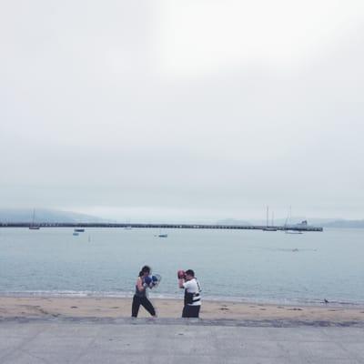 6am boxing on the beach