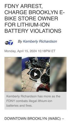 Lithium Batteries should be: Banned Completely from NYC!.