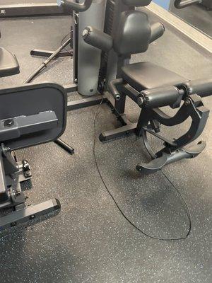 Broken gym equipment