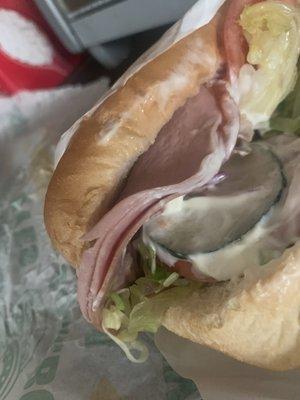 I got the combo cold sub I ate half and something was off I am pretty sure this is only bologna and cheese..so disappointed