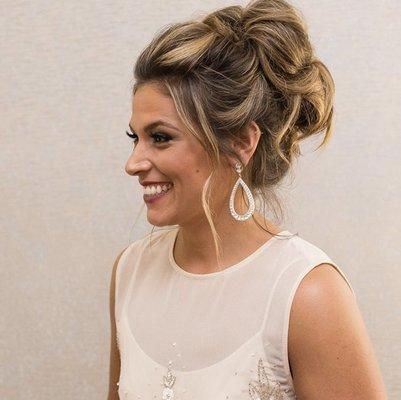 Updo with extensions