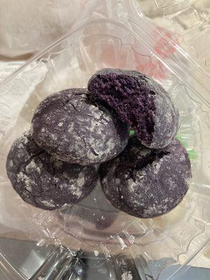 Ube crinkle cookies. Recipe is missing something