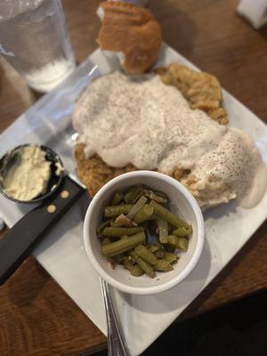 Chicken fried steak dinner