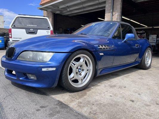 New BC Racing coilovers for this BMW Z3