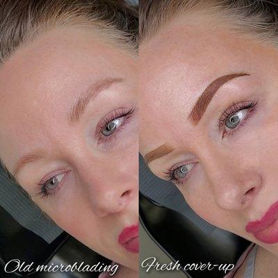 Microblading cover-up