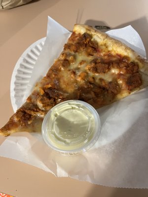 buffalo pizza slice