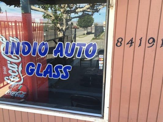 Small shop located on Indio Blvd.. Juan the owner seems friendly and got to work immediately.