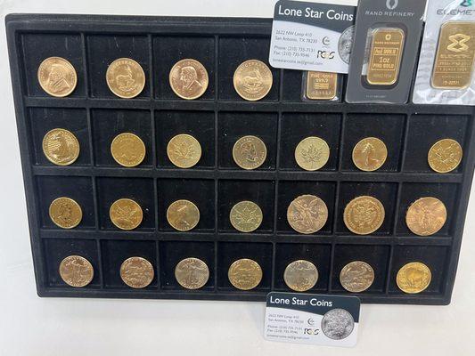 Gold coins