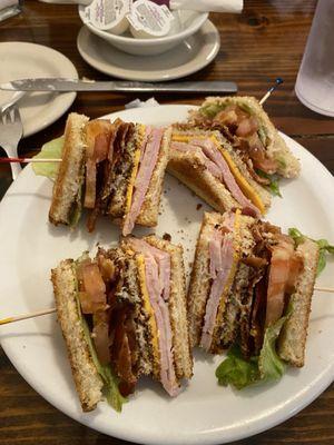 Double Decker BLT. Notice the half-club sandwich