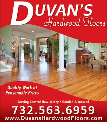 Whether you want to add hardwood floors to your home or make your existing flooring look like new, Duvan's can help