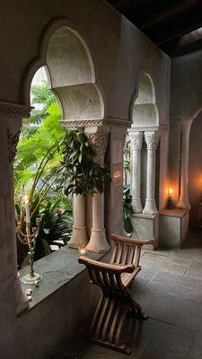 Upstairs gazebo where tea is served