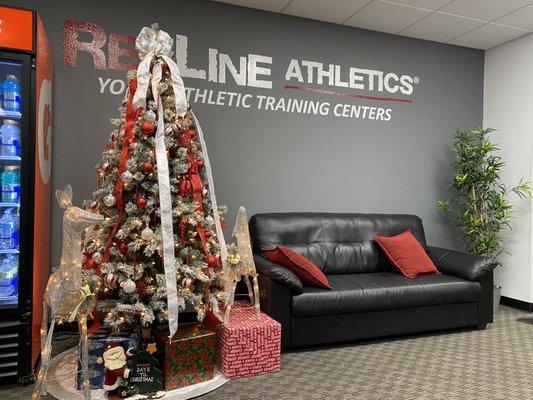 Christmas tree at Redline! :)