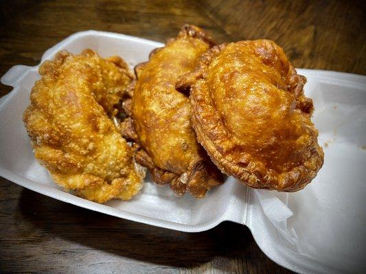 Fried Fish, Salteña and Chorizo Empanadas