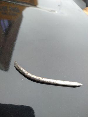 The Devilish looking nail that bit my tire.