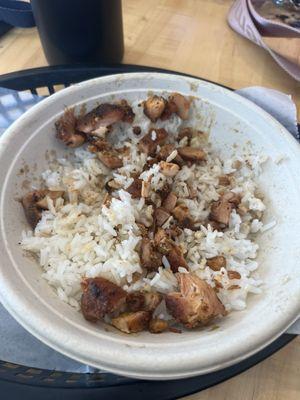 White Rice and Grilled Chicken