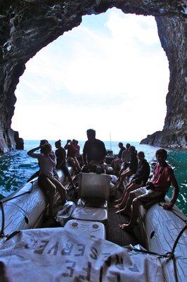 Sea cave tour