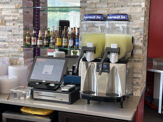 Beer Options and Margarita Machines