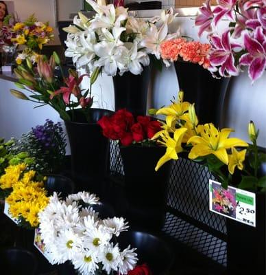 Buy the "Casablanca" lilies, the giant white ones to perfume your home. Amazing.