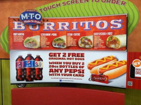 New burritos & current loyalty card offer - if you don't have a Sheetz card, get one!