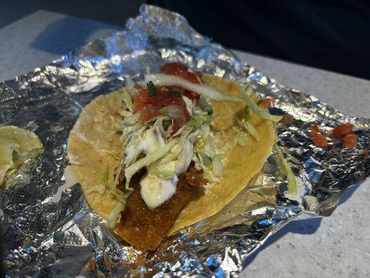 Beer Battered Crispy Fish Taco