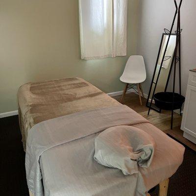 Profession, affordable, comfortable, clean massage room.