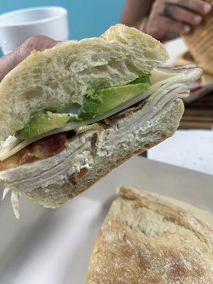 Turkey avacado, bacon ranch Sammie!