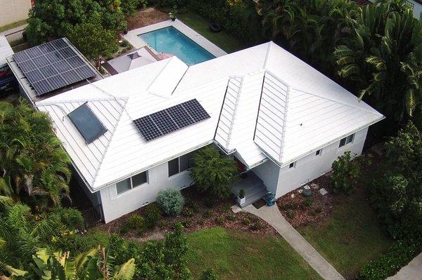 Solar Electric and solar water heater on a wonderful Miami Shores home!