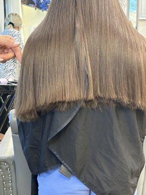 THIS is what a straight trim looked like...